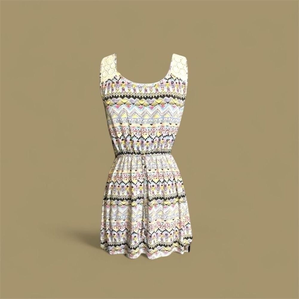 Finders-keepers Women's White and Blue Dress
